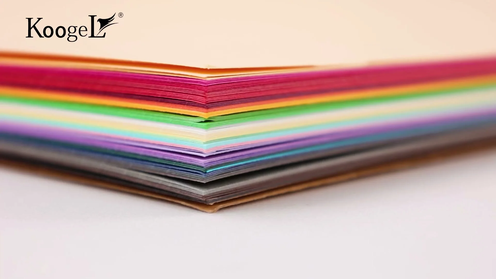 Koogel cardstock and craft paper in use