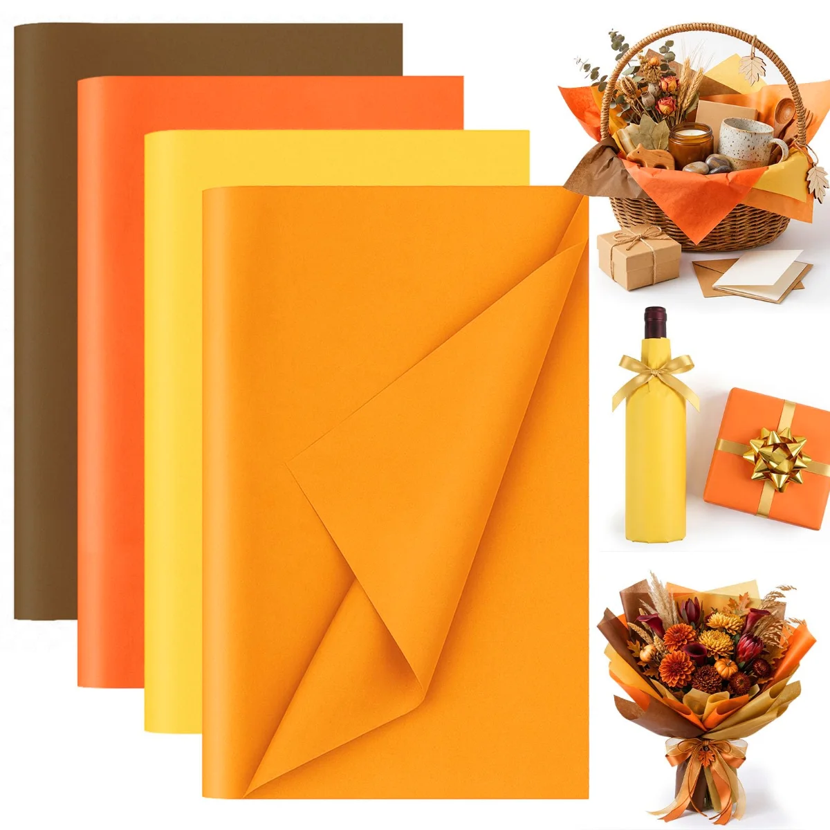 Koogel Fall Tissue Paper 20 x 14, 80 Sheets