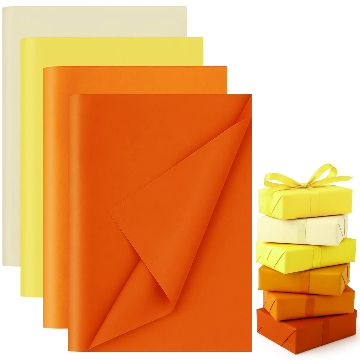 Koogel Tissue Paper 20 x 14, 112 Sheets, 4 Shades
