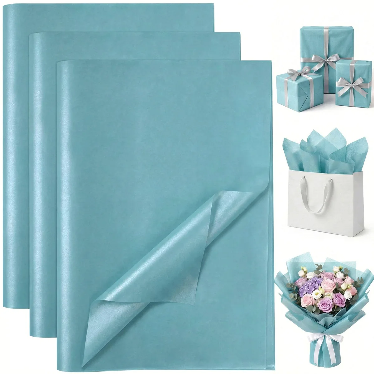 Koogel Metallic Tissue Paper 20 x 14, 86 Sheets