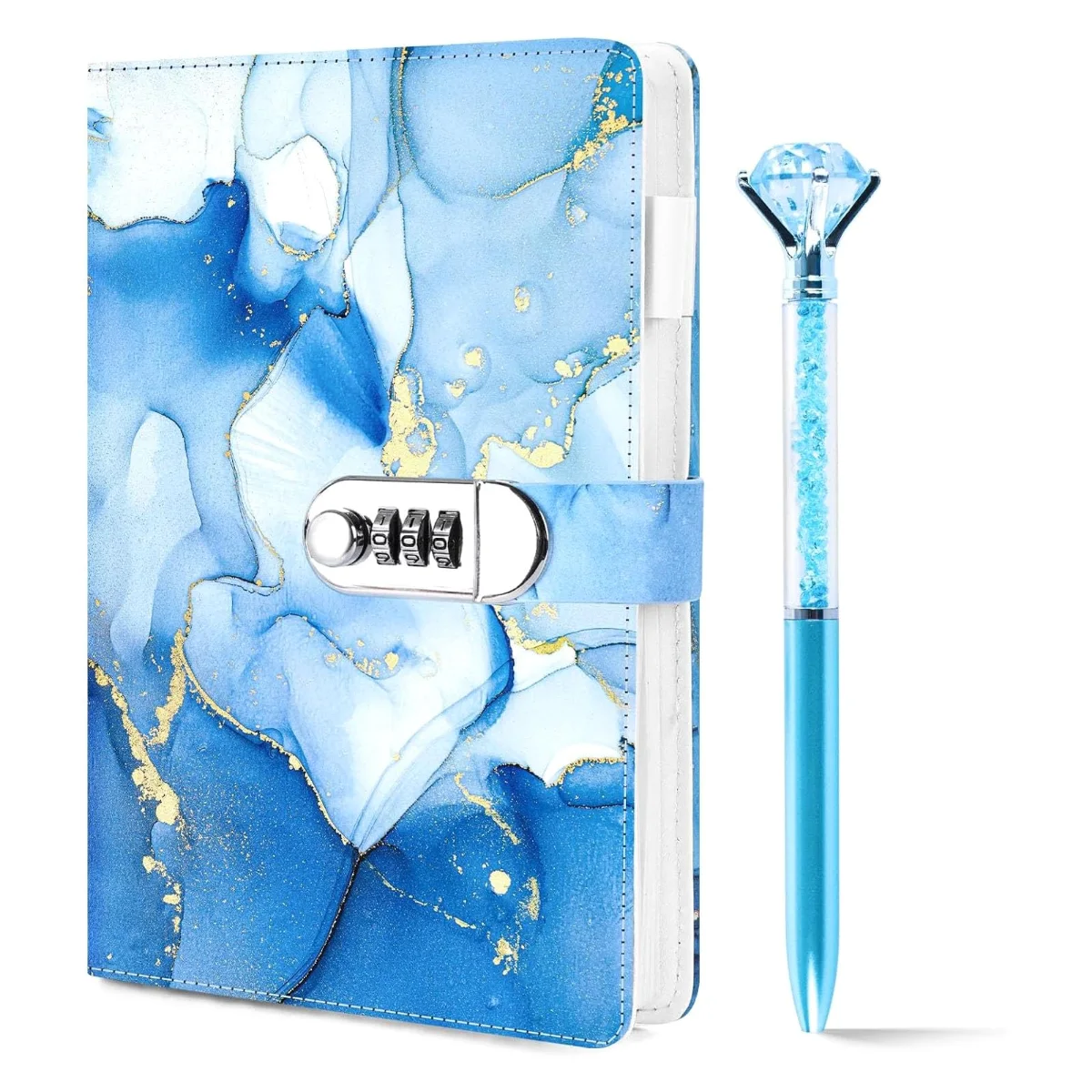 Koogel Lock Diary with Pen, A5, 240 Pages