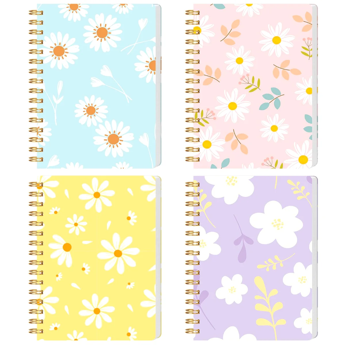 Koogel Small Spiral Notebooks 4 x 6, College Ruled
