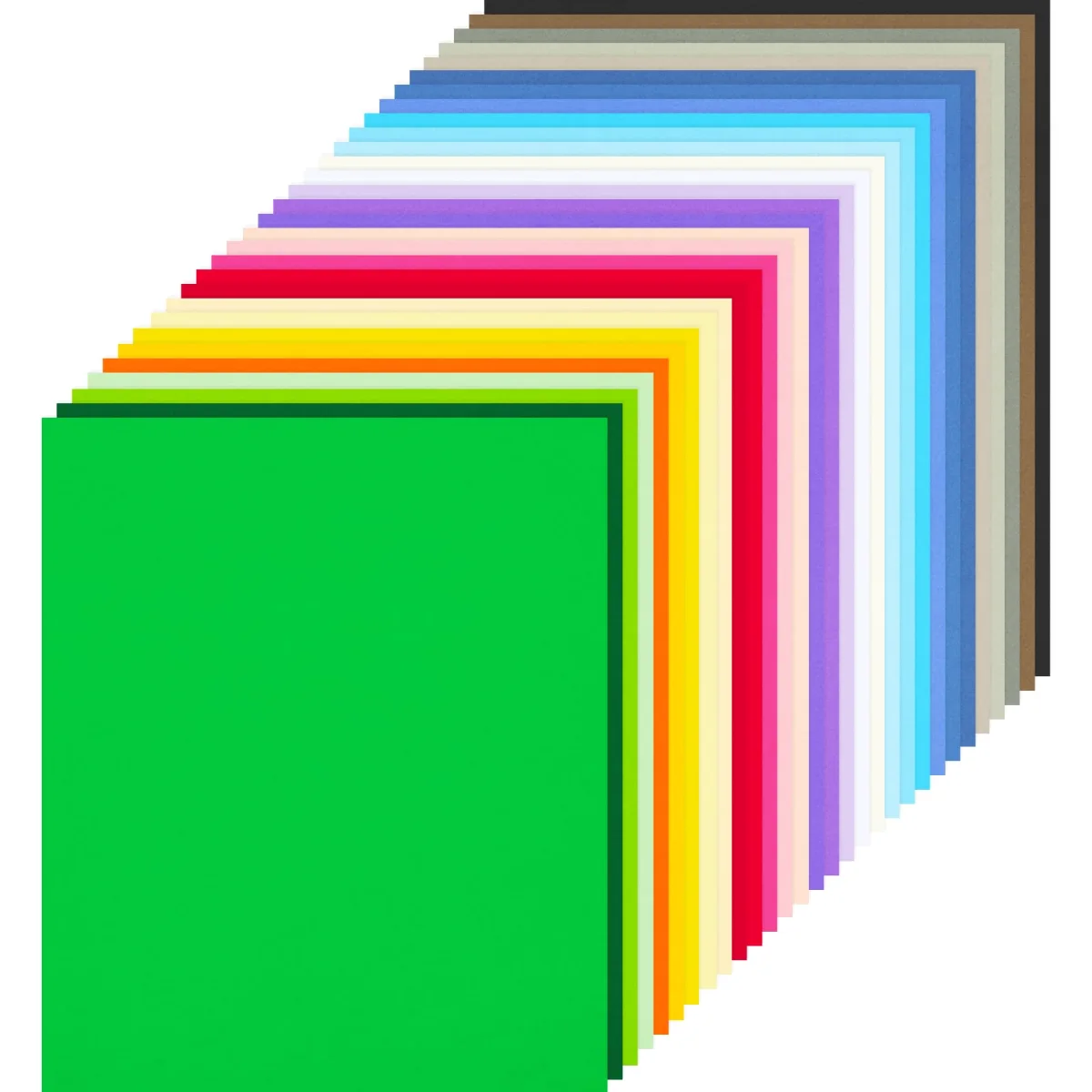 Koogel Letter Colored Cardstock, 250gsm, 60 Sheets
