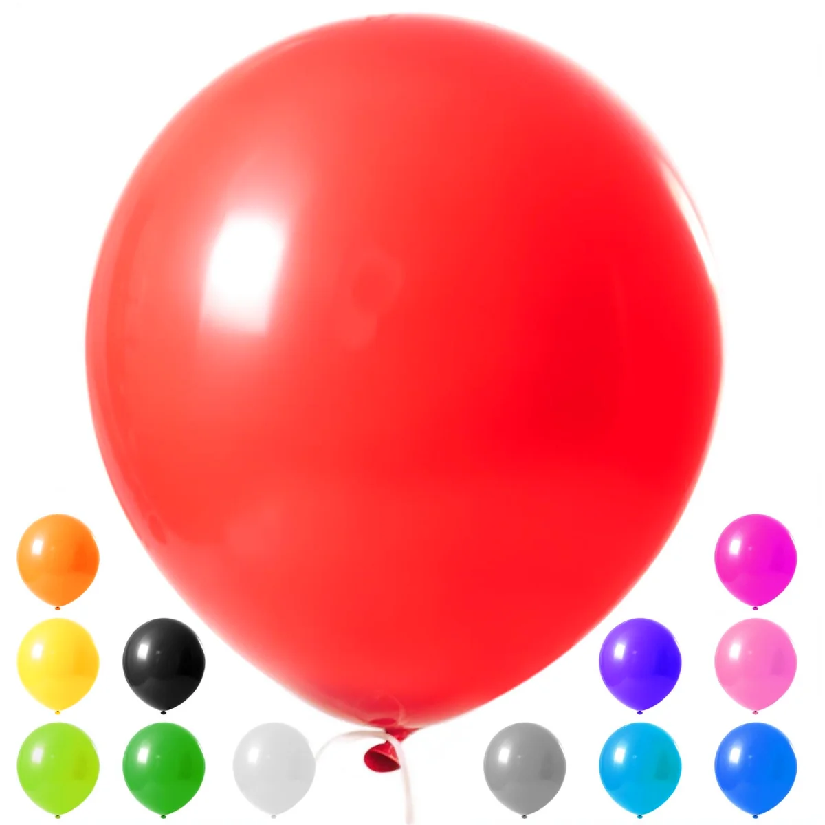 Koogel Giant 36 in Rainbow Balloons, 15 Count