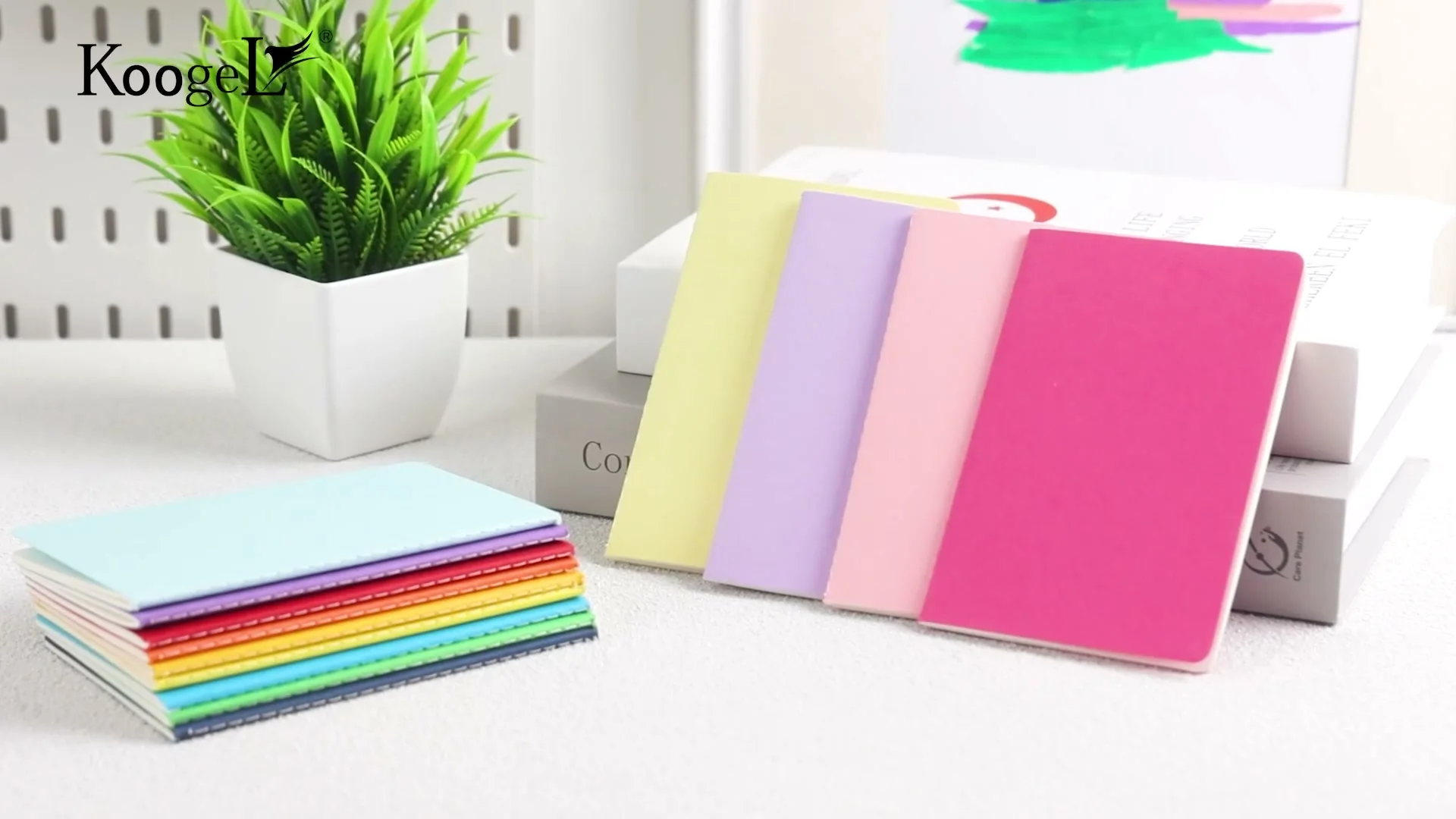 Koogel notebooks and journals in use