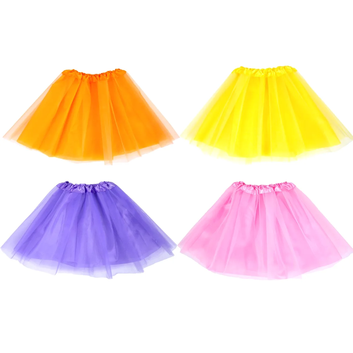 Koogel Toddler Tutu Skirts, 4 Pack